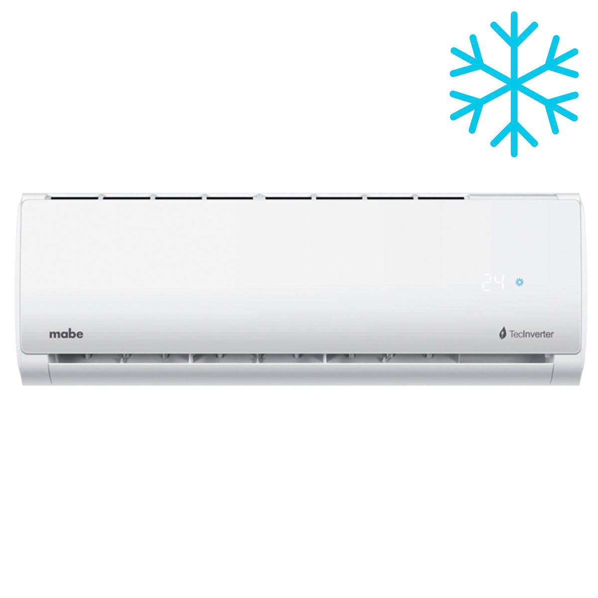 Aire Acondicionado Minisplit Inverter 1 Tonelada 110V Mabe Frio MMI12CABWCA32ME1 Blanco