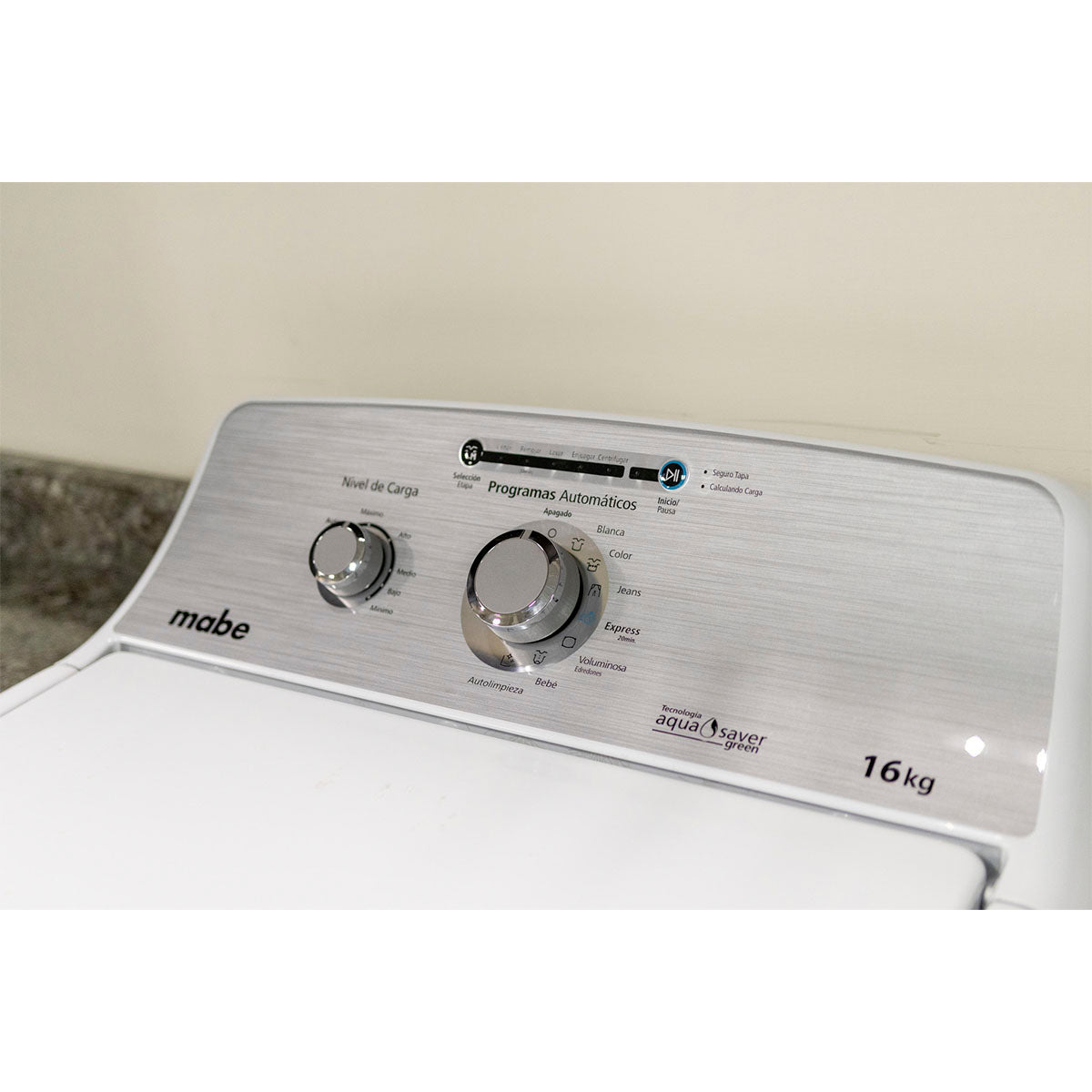 LAVADORA MABE 16KG LMA76112CBAB0 BLANCA