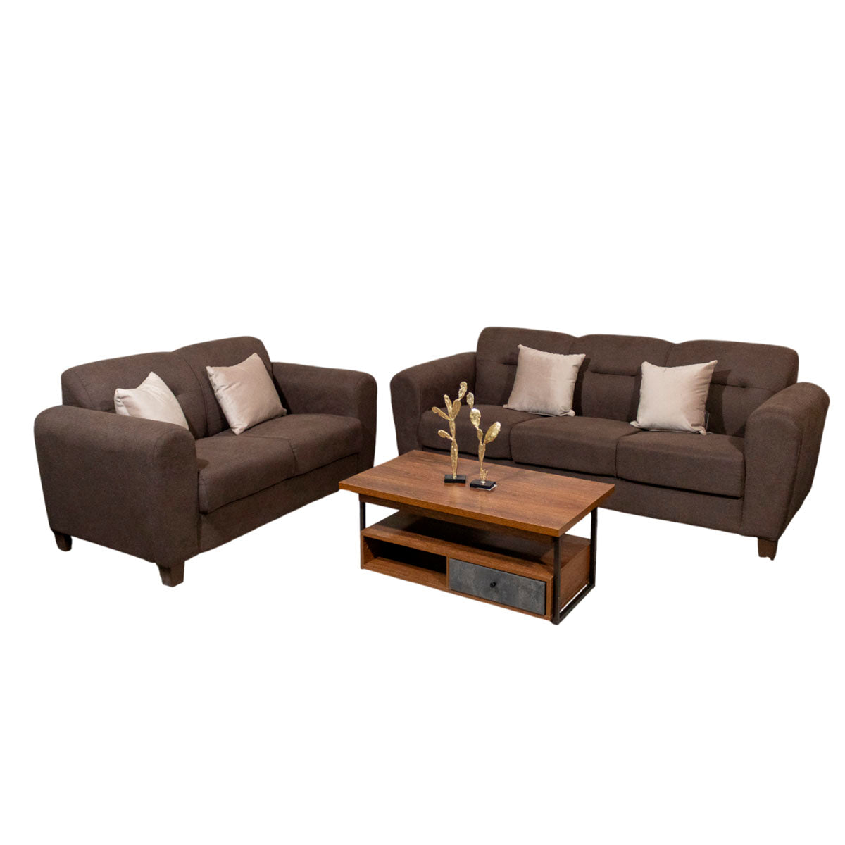 Sala Dallas Cody Chocolate 2 Piezas