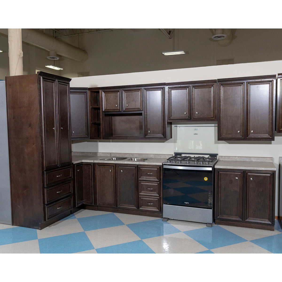 COCINA INTEGRAL CHIHUAHUA 2.80M NOGAL 5 PIEZAS