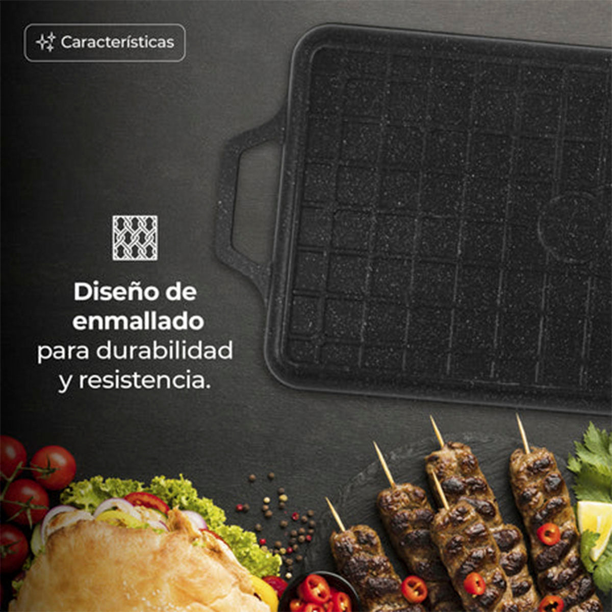 Comal Rectangular de Marmol SCR058 Negro – Foly Muebles la mueblería ...