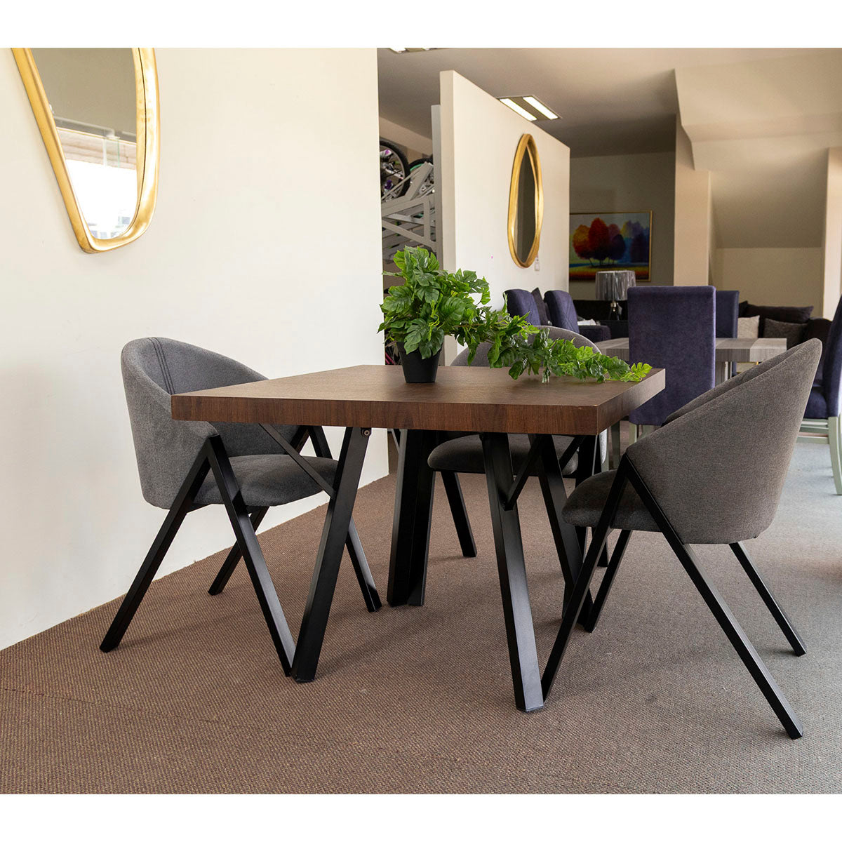 Comedor 4 Sillas Mallory Iron Soul