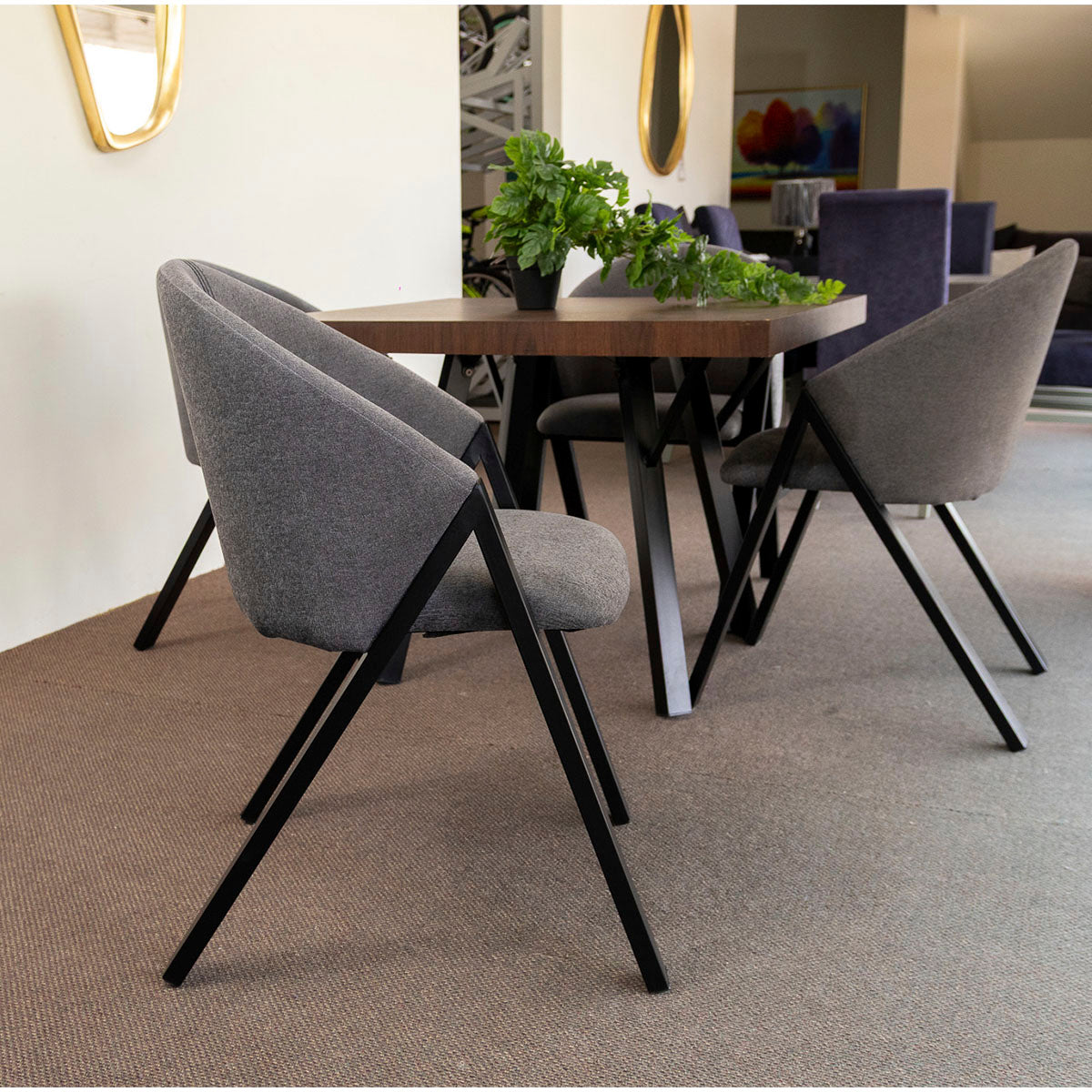 Comedor 4 Sillas Mallory Iron Soul