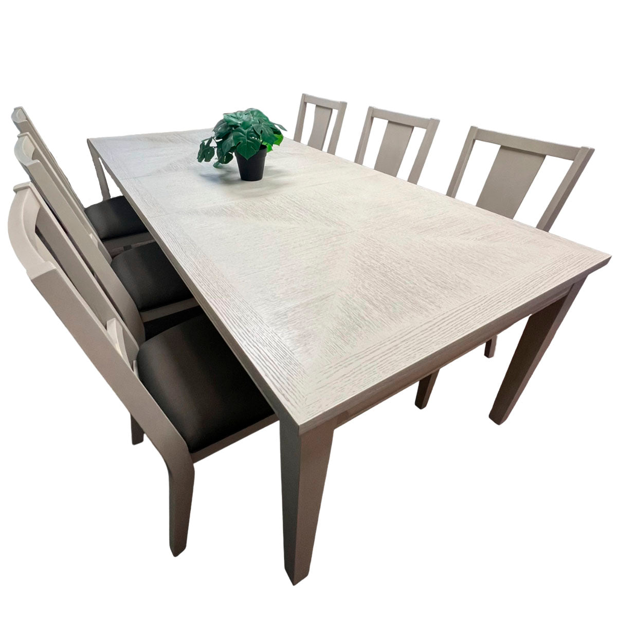 COMEDOR 6 SILLAS ANTIQUE HUESO