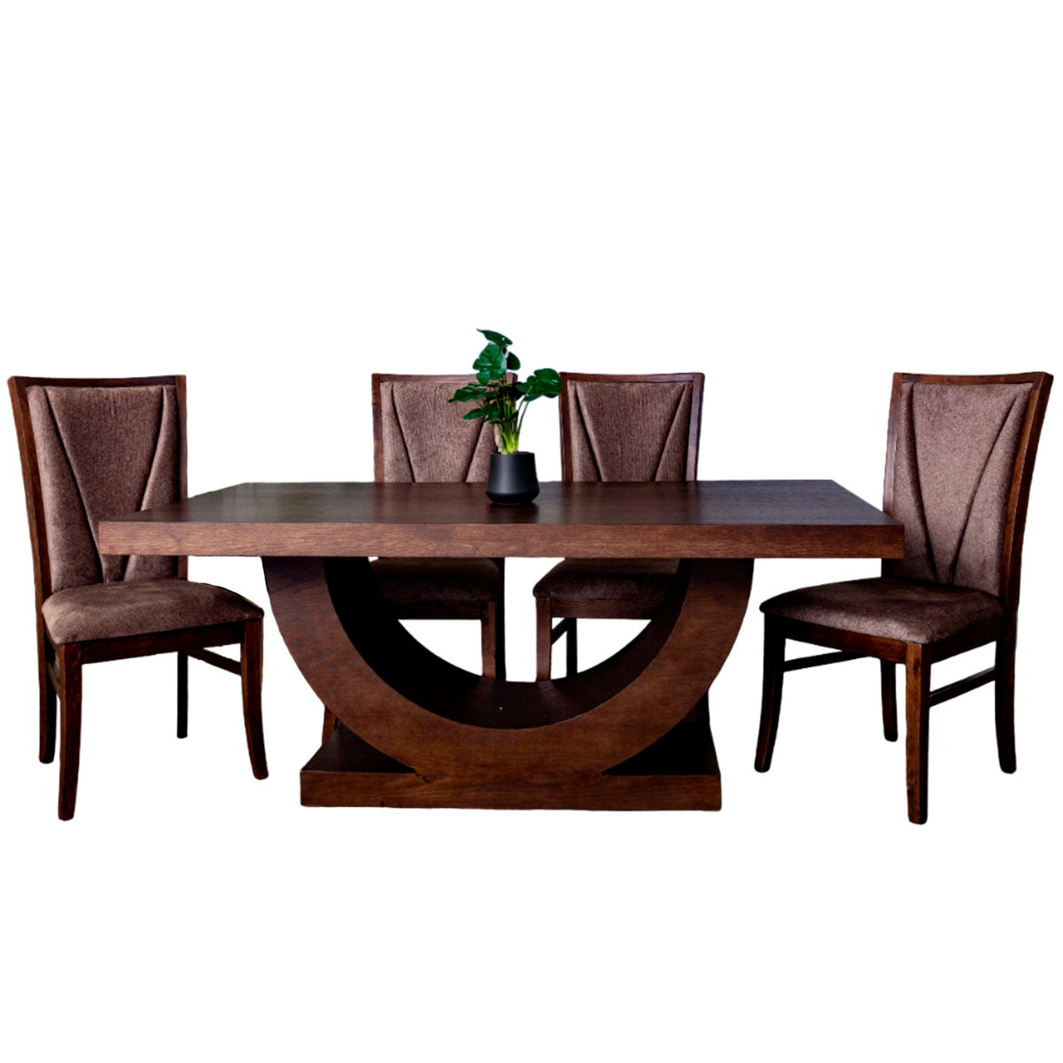 COMEDOR 6 SILLAS DENVER CAPUCHINO ENCINO