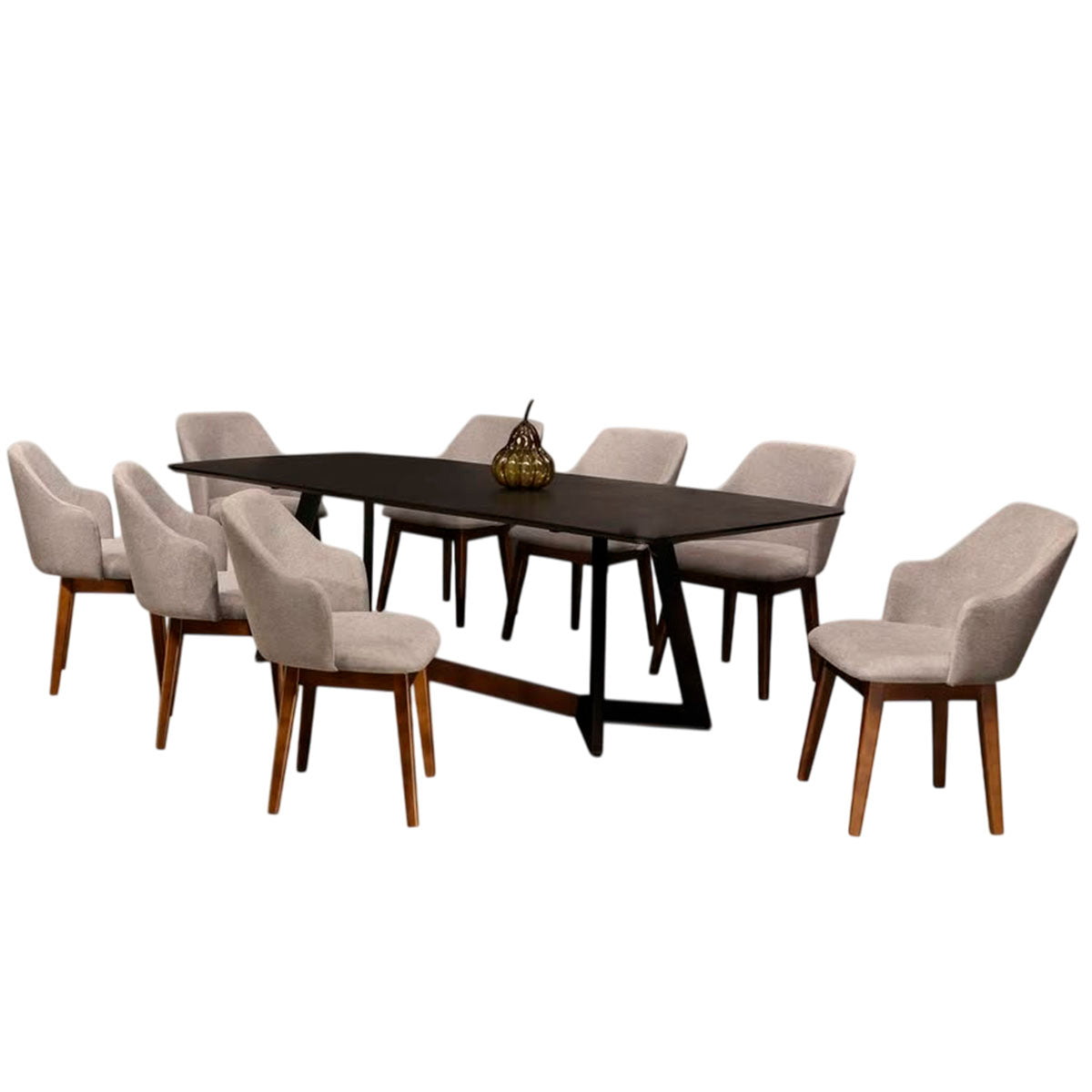 Comedor 8 Sillas Aruma Negro