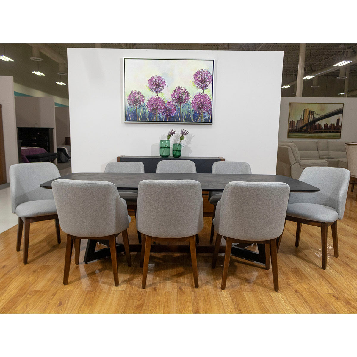 Comedor 8 Sillas Aruma Negro