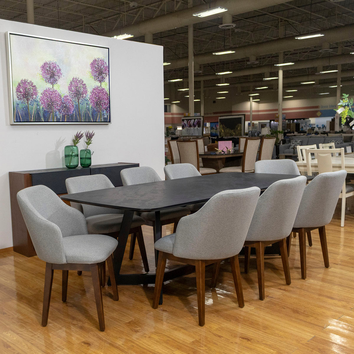 Comedor 8 Sillas Aruma Negro