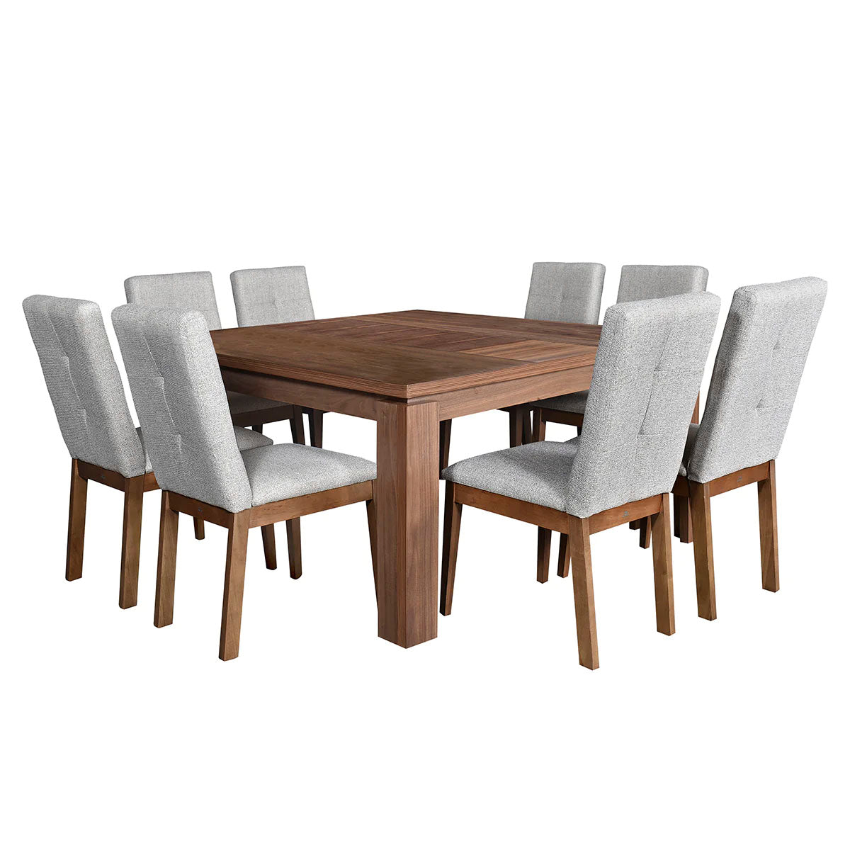 COMEDOR 8 SILLAS SANDY NOGAL