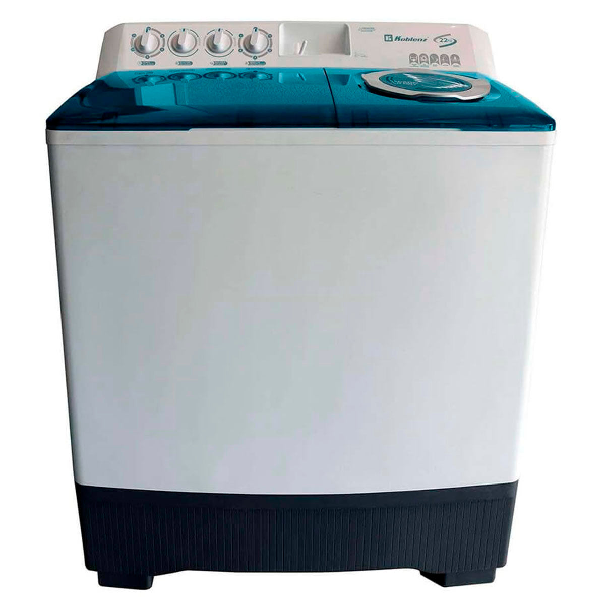 Lavadora Koblenz 2 Tinas 22kg LDM22 Blanca