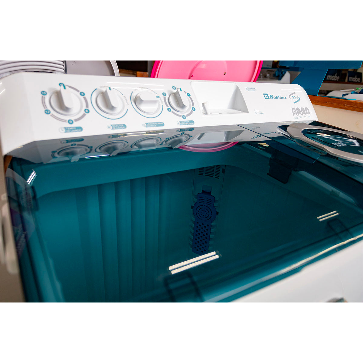 Lavadora Koblenz 2 Tinas 22kg LDM22 Blanca