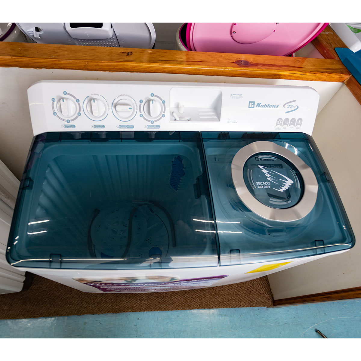 Lavadora Koblenz 2 Tinas 22kg LDM22 Blanca
