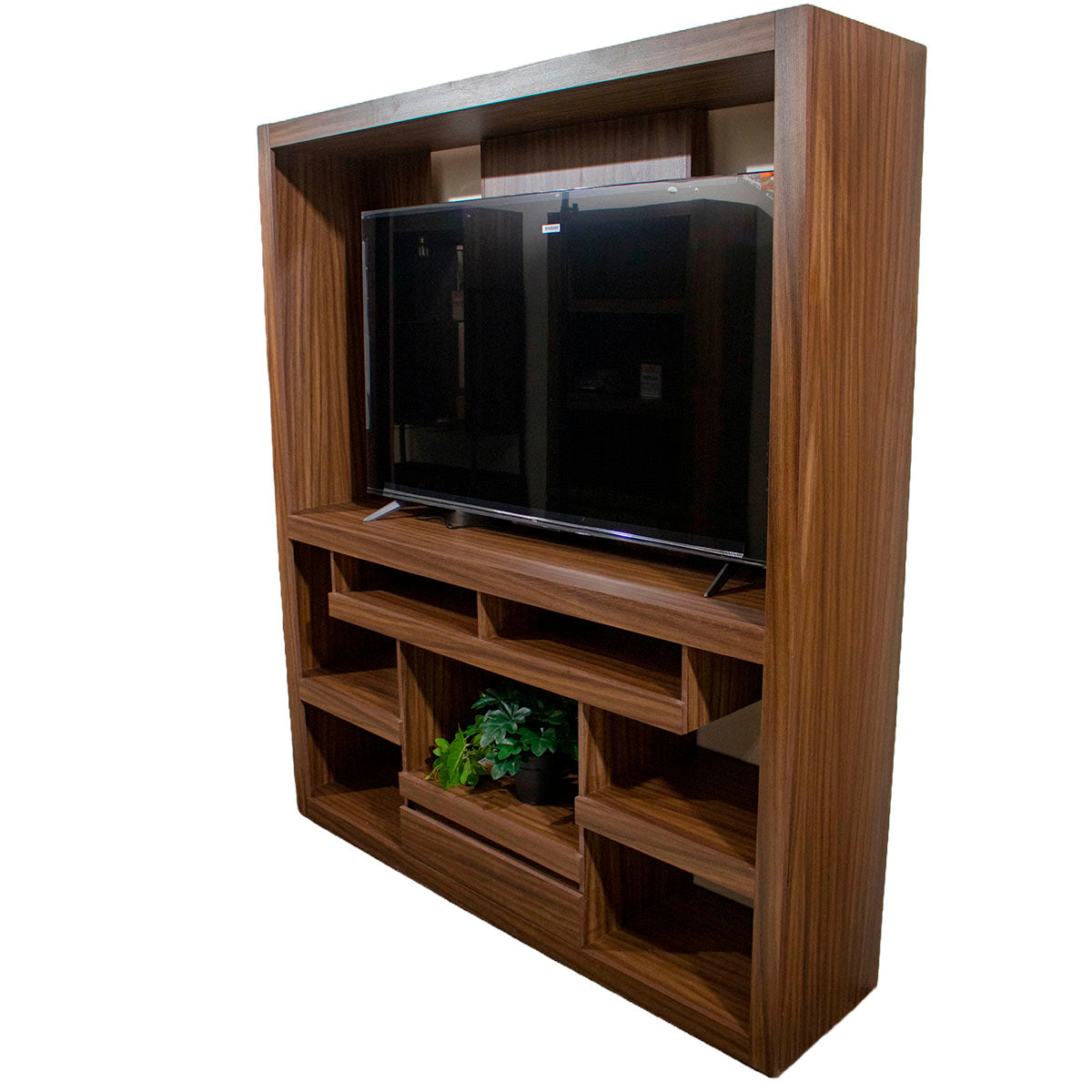 MUEBLE PARA TV CON LIBRERO BOSTON PAROTA CAFE
