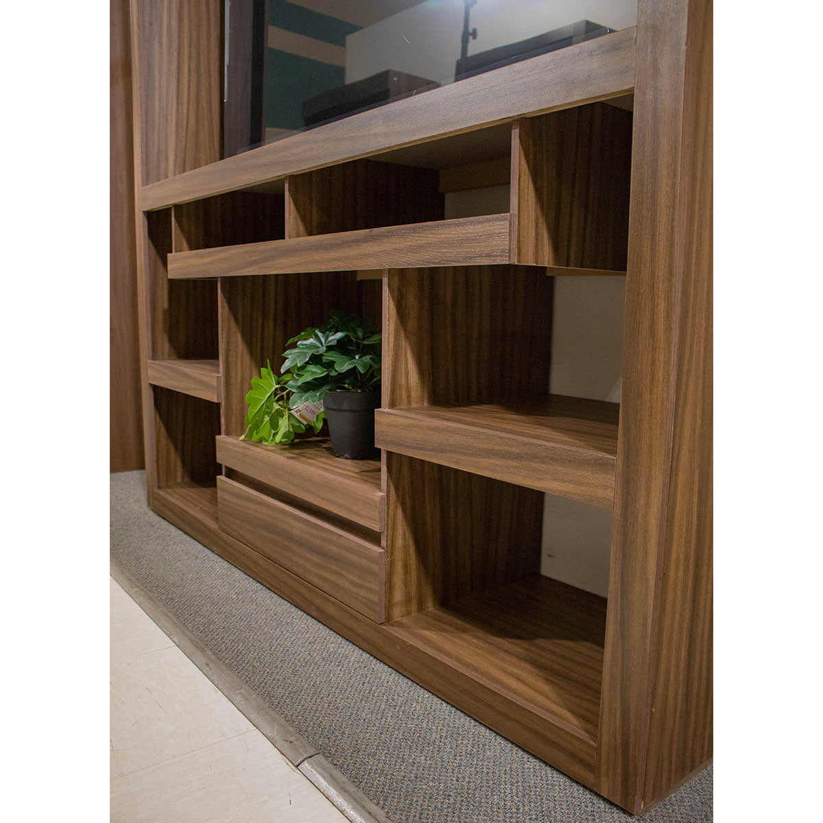 MUEBLE PARA TV CON LIBRERO BOSTON PAROTA CAFE