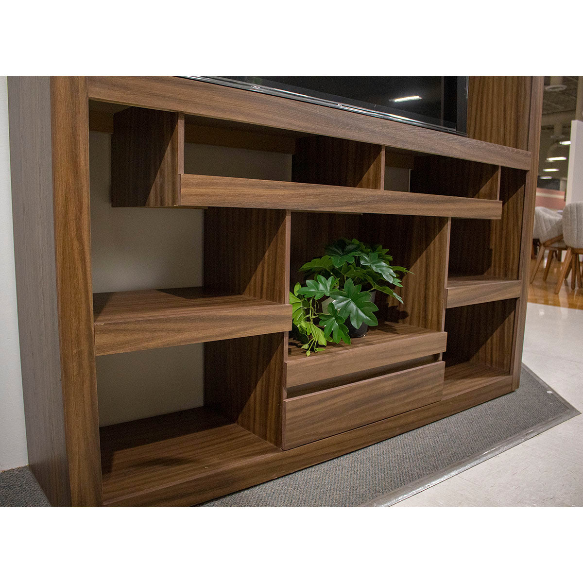 MUEBLE PARA TV CON LIBRERO BOSTON PAROTA CAFE