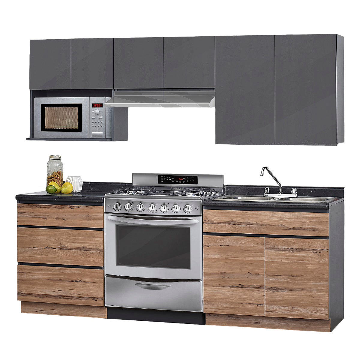 Cocina Integral Gris Victoria Piezas – Foly Muebles la