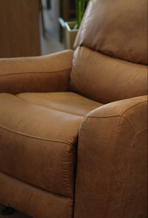 Sillon Reclinable Marmol Texas Gris con Mecedora Individual