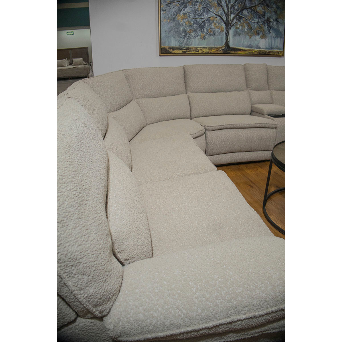 SALA RECLINABLE MODULAR GRAVITY BEIGE ELECTRICA