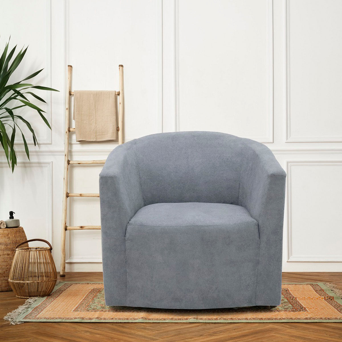 SILLON INDIVIDUAL GIRATORIO ITALIANO GRIS STEEL