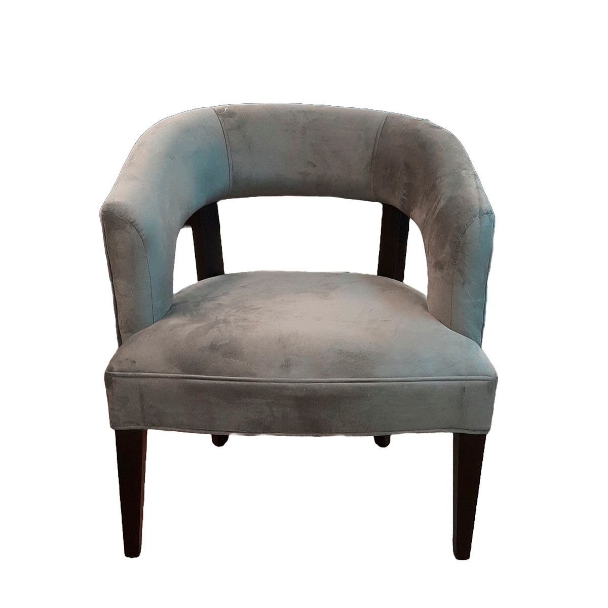 SILLON INDIVIDUAL DERBY VELVET MOKA