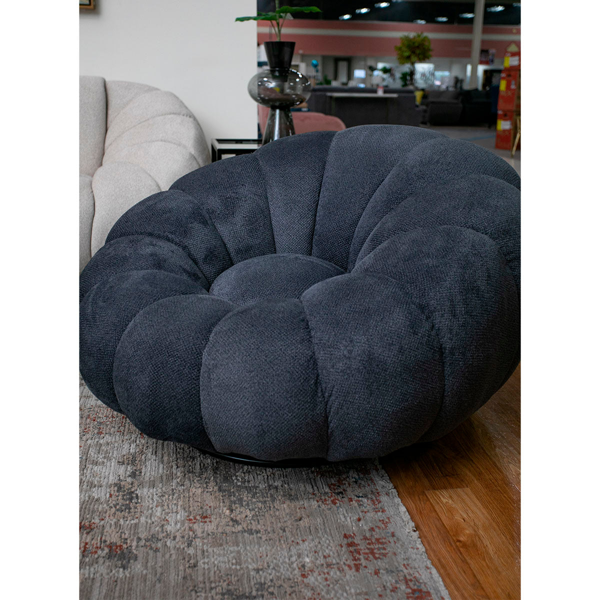 SILLON INDIVIDUAL GIRATORIO COSMOS GRIS CHARCOAL&