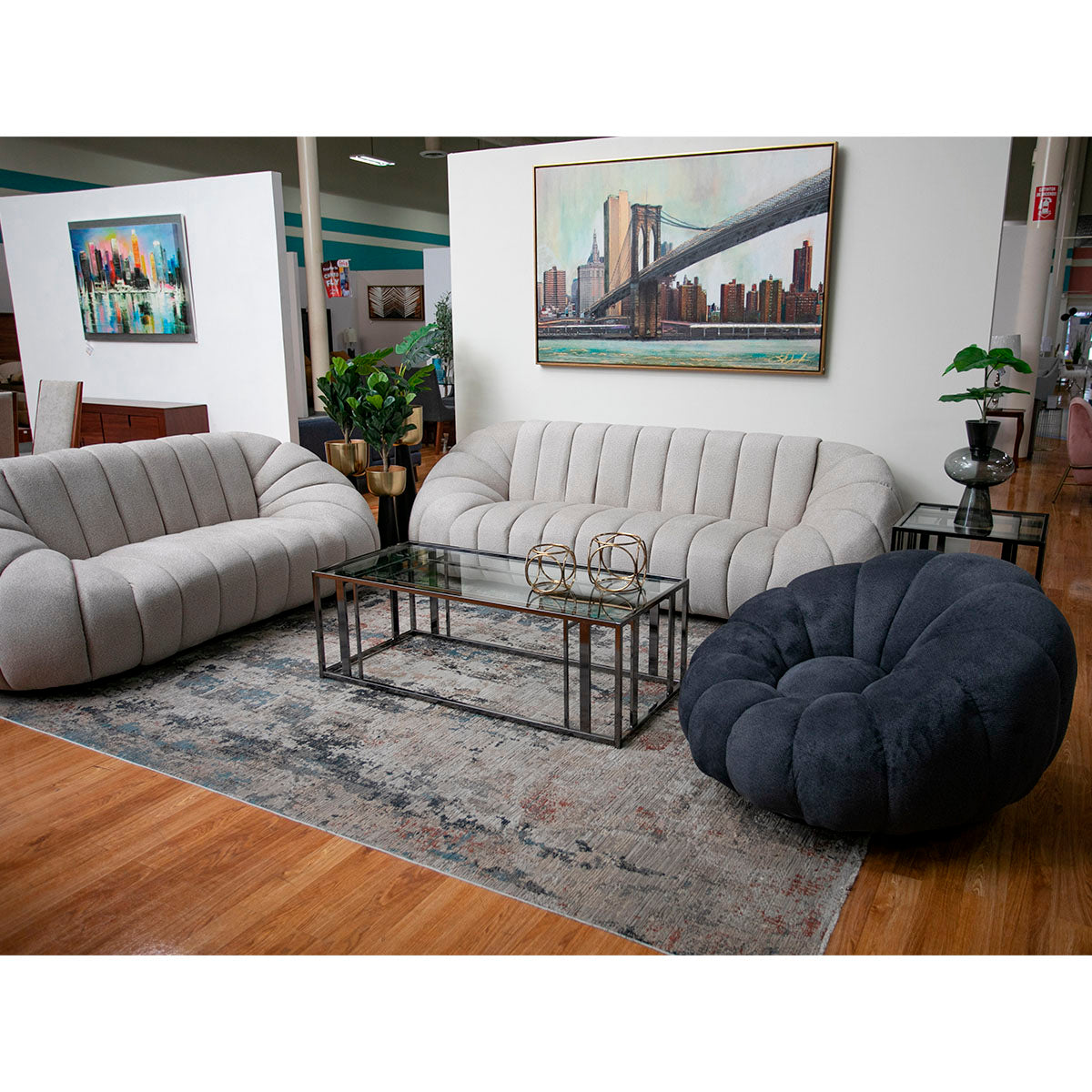 SILLON INDIVIDUAL GIRATORIO COSMOS GRIS CHARCOAL