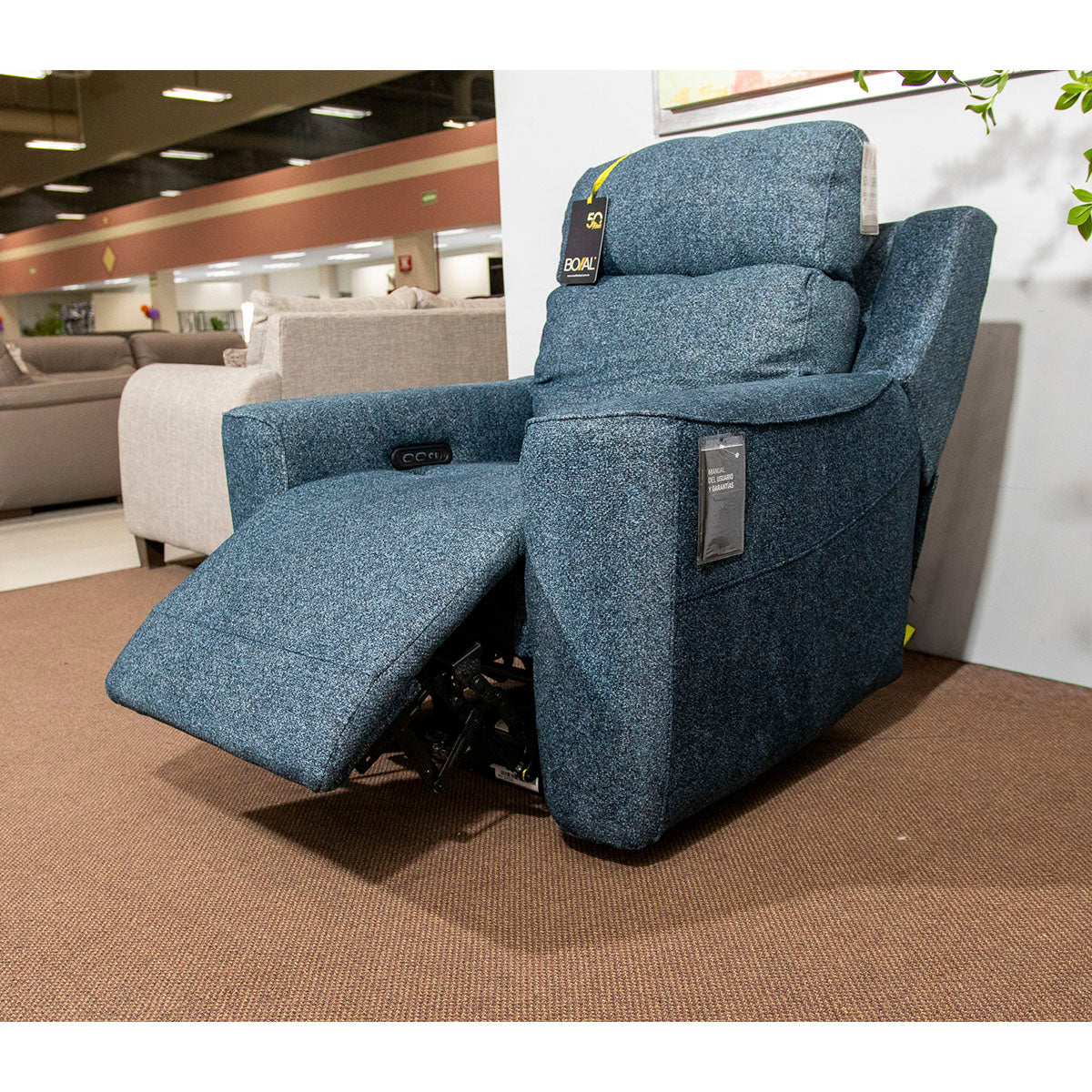 Sillon Reclinable Dot Zouza Azul Electrico Zero Gravity Individual 