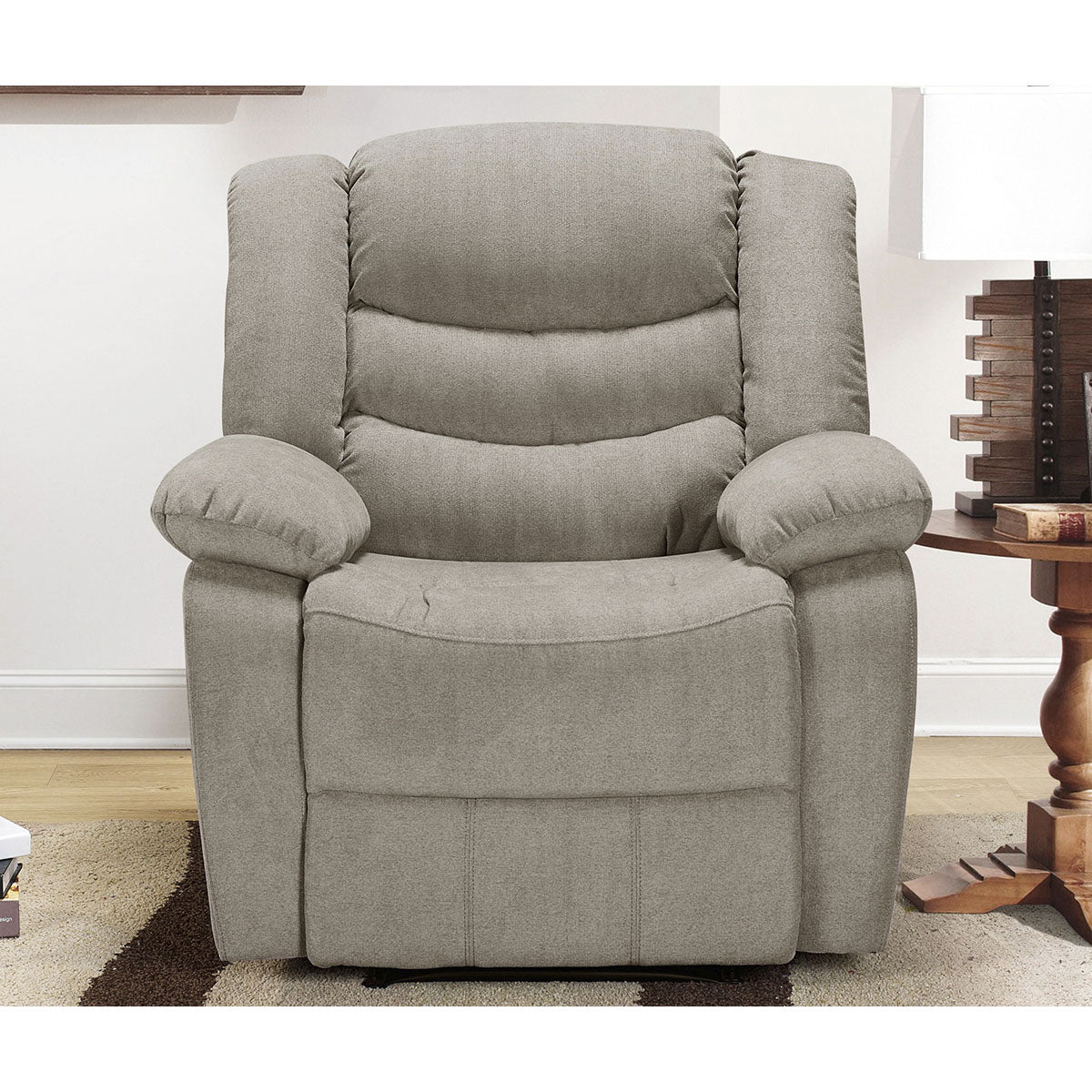 SILLON RECLINABLE GRIS COSMO INDIVIDUAL