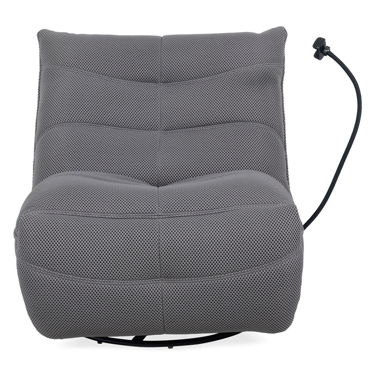 SILLON RECLINABLE GRIS GAMMER GIRATORIO CON MECEDORA INDIVIDUAL