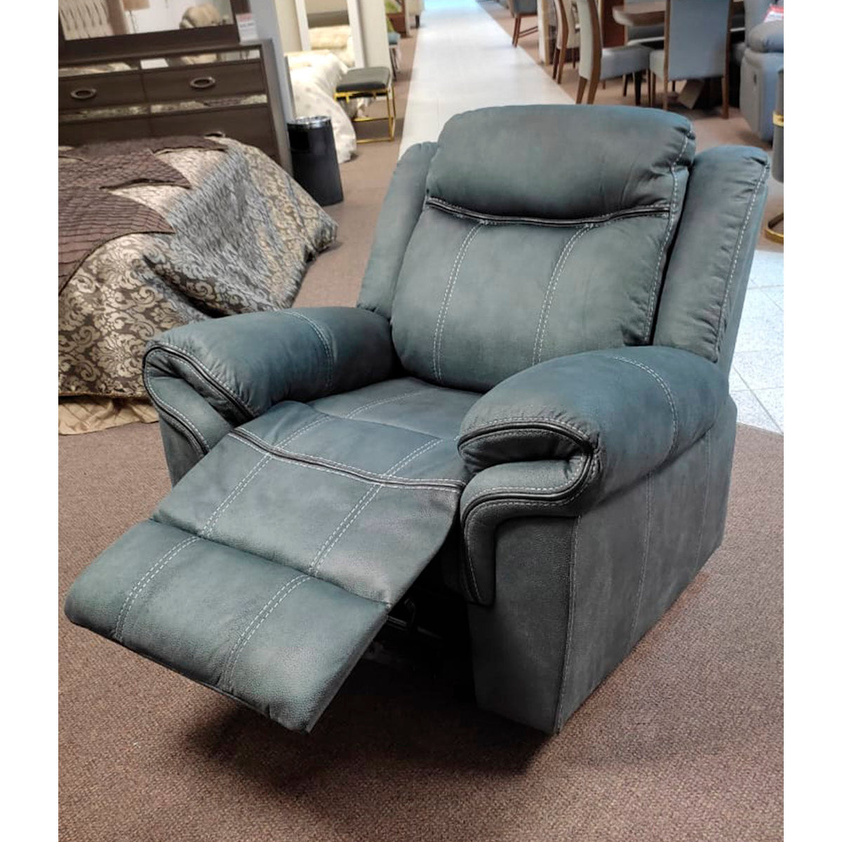 SILLON RECLINABLE GRIS STANLEY CHARCOAL INDIVIDUAL 