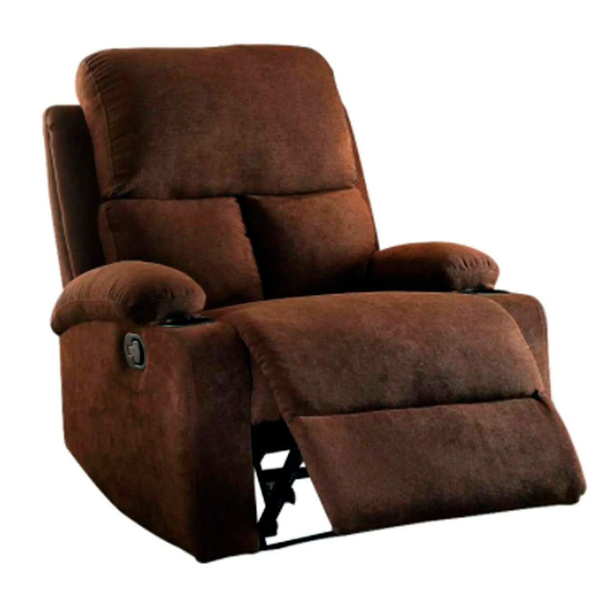 SILLON RECLINABLE ROSIA CHOCOLATE LINO INDIVIDUAL