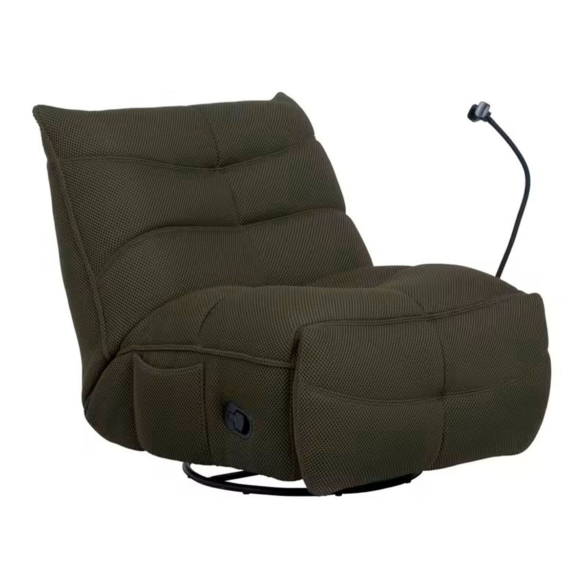 Sillon Reclinable Gammer Giratorio con Mecedora Verde Individual