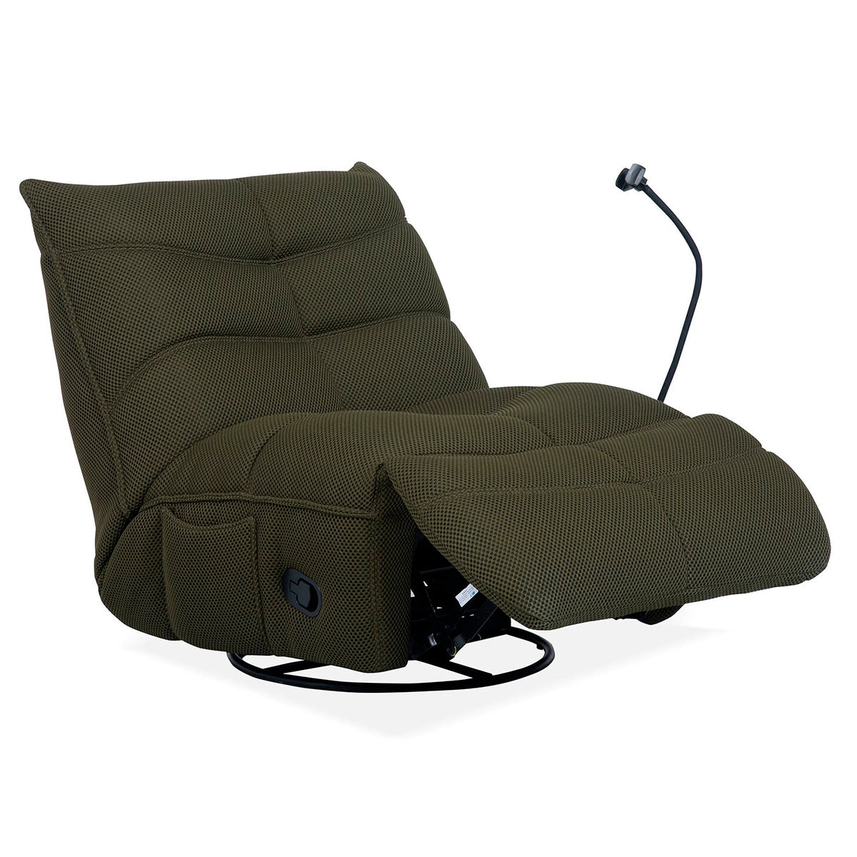 Sillon Reclinable Gammer Giratorio con Mecedora Verde Individual